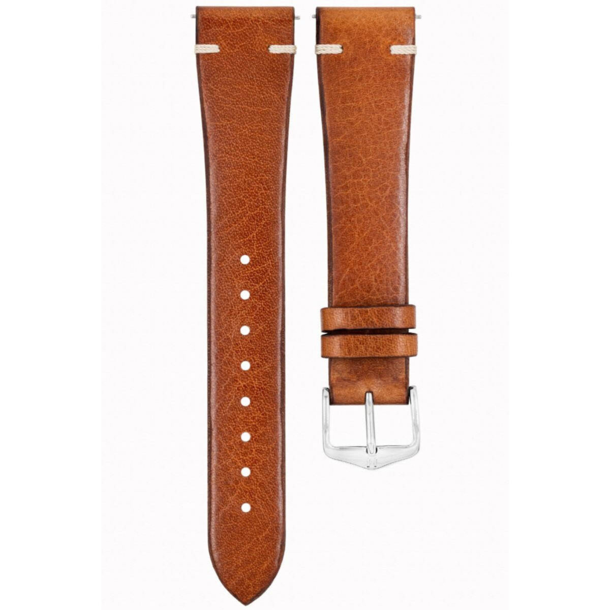 Hirsch Bagnore L brauner Lederuhrband 20 mm 05502070-2-20 - Image 2