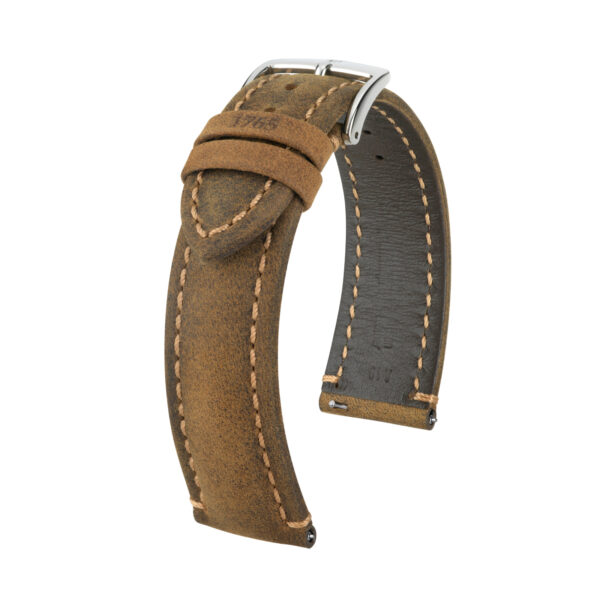 Hirsch Heritage L brauner Lederuhrband 22 mm 05033070-2-22