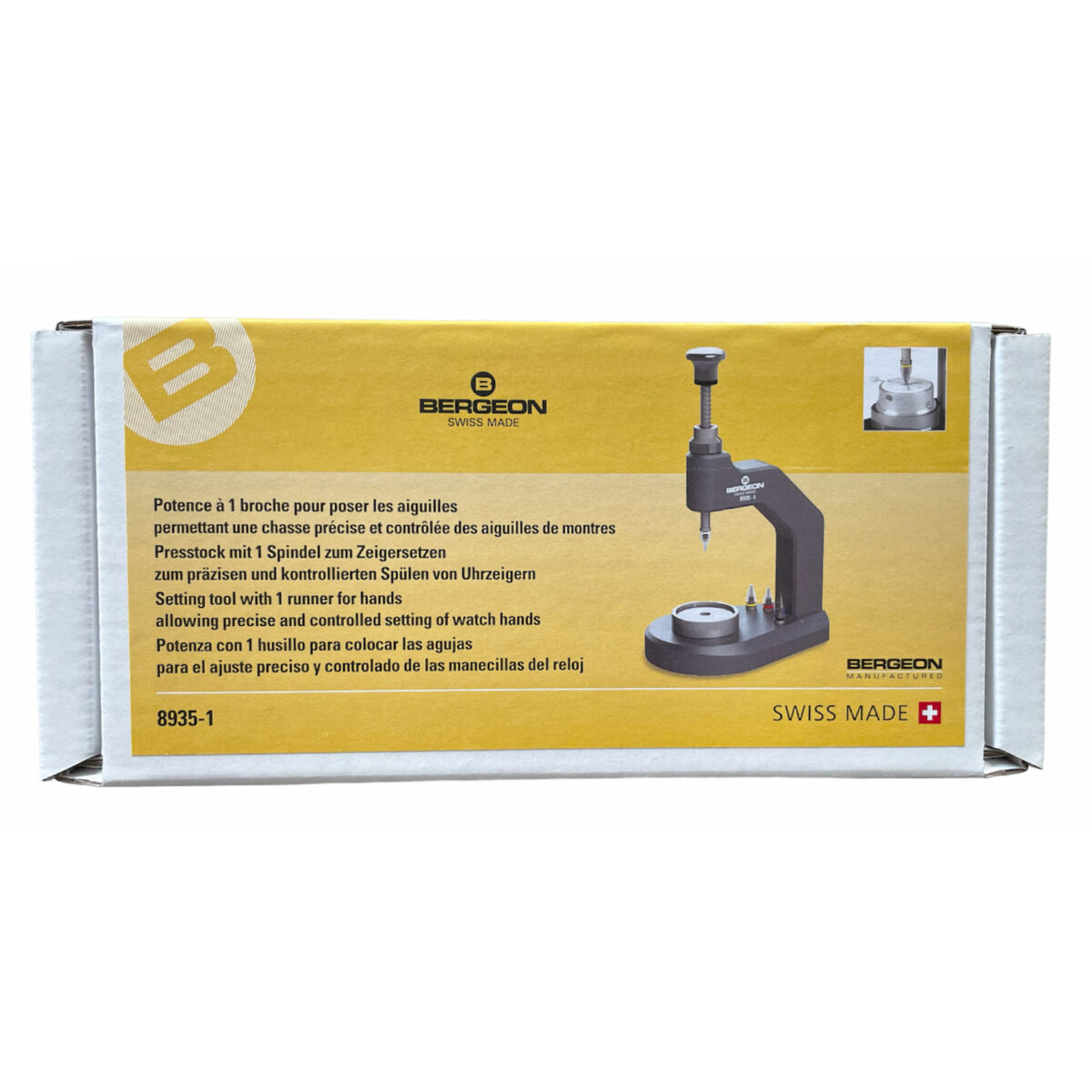 Bergeon 8935-1 Uhr Hand-Set-Tool mit 4 Tipps - Image 2