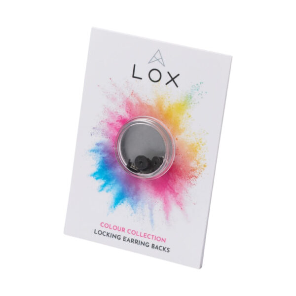 LOX Classic Locking Earring Rücken schwarz Farbe