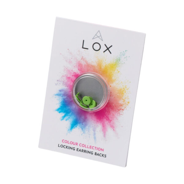 LOX Classic Locking Earring Rücken grün