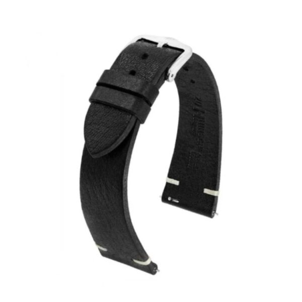 Hirsch Bagnore L schwarzer Uhrband 19 mm 05502050-2-19