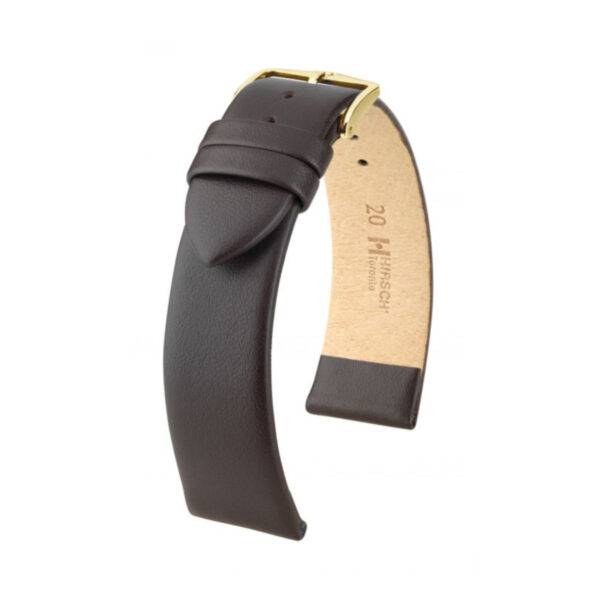 Hirsch Toronto M braunem Kalb Lederuhrband 18 mm 03702110-1-18