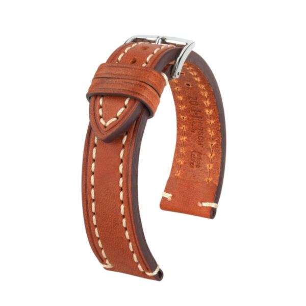 Hirsch Liberty Artisan L braunem Kalb Lederuhrband 22 mm 10900270-2-22