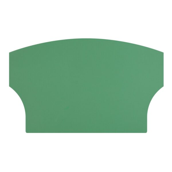 Antistatische Arbeitsbettmatte für Bänke, weiche, gekrümmte Form, 317 x 194 mm, grün