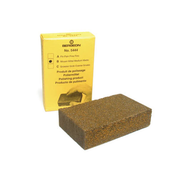 Bergeon 5444-B Block von Klebstoffpulver für das Polieren, Entstauben, Reinigen von Satin