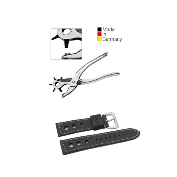 Uhrmacher Revolving Punch Plier Leather Strap Hole Tool