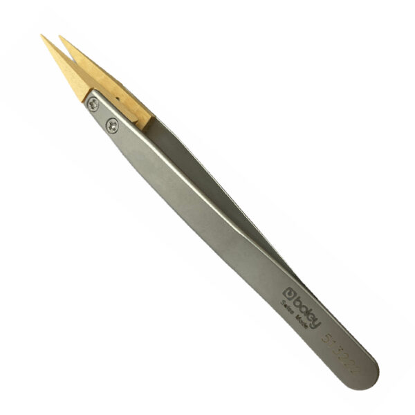 Boley Antimagnetic Tweezers mit Holzspitzen 130 mm