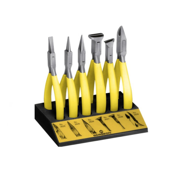 Bergeon 6283 Sortiment von 6 Pliers mit gewaltiger Nase