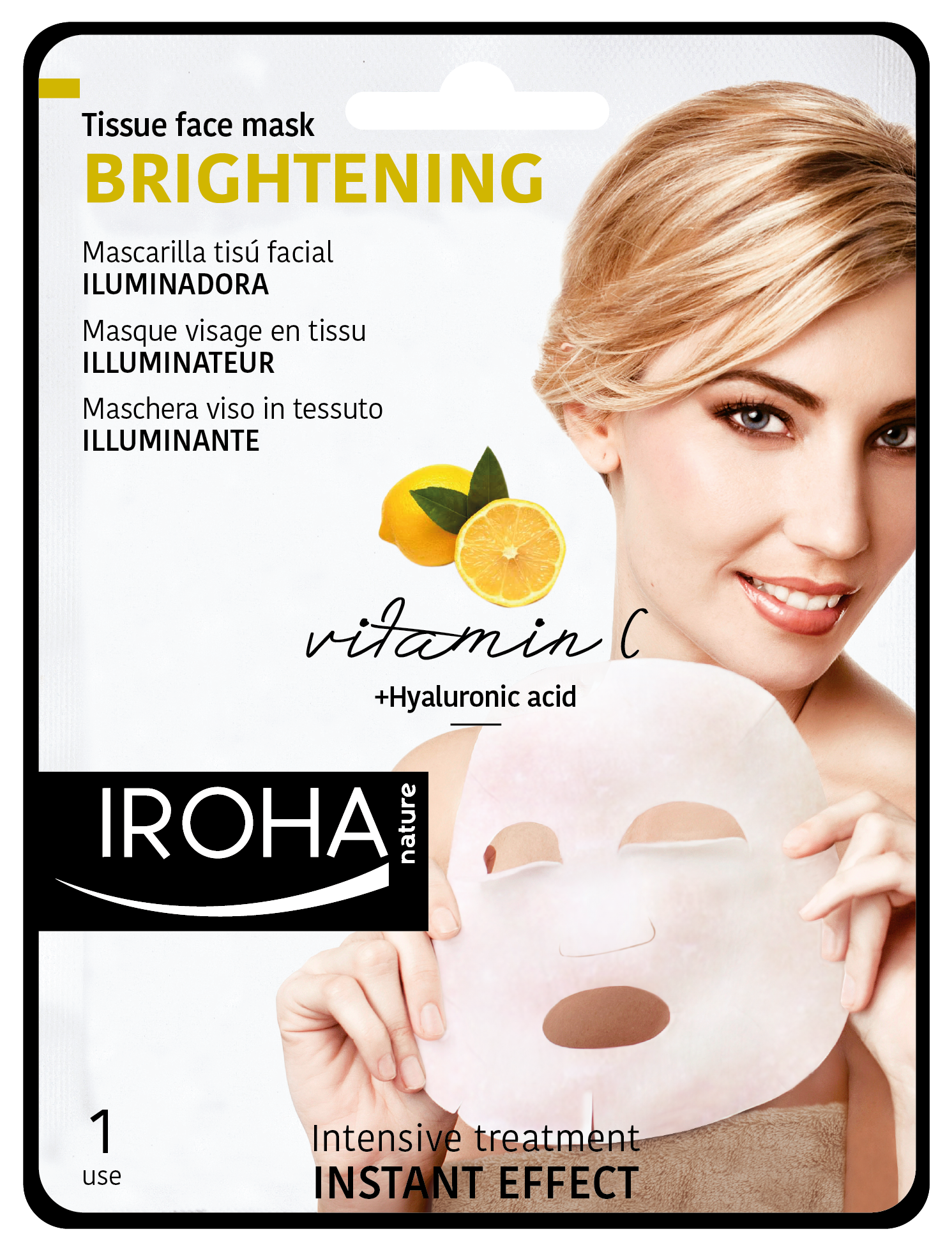 IROHA Illuminierende & Feuchtigkeitsspendende Maske mit Vitamin C