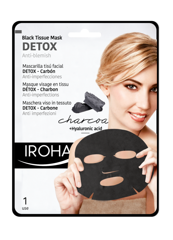 IROHA Detox und Feuchtigkeitsspendende Aktivkohle Maske