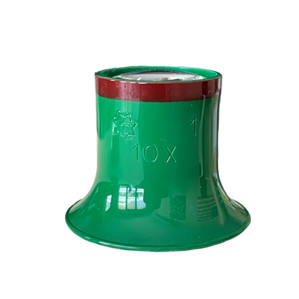 Sternkreuz Uhrmacher grüne Gläser Lupe N° 1 (10x) mit braunem Ring