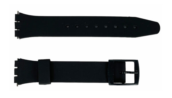 SWATCH glatter Gürtel mit Kunststoffklammer 17 mm