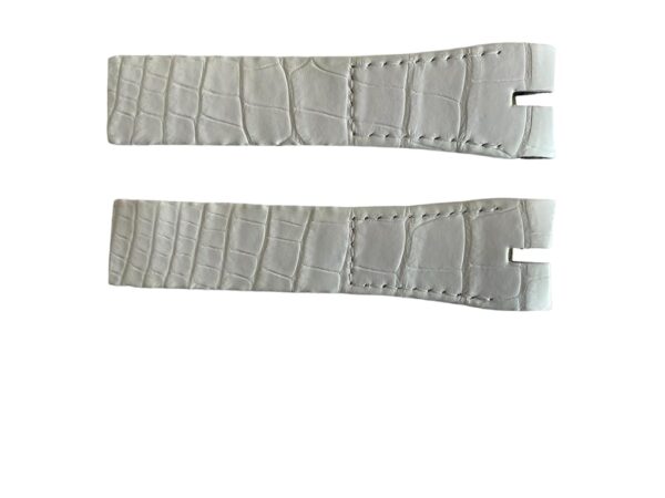 Roger Dubuis Leder White Watch Strip 22x27 mm