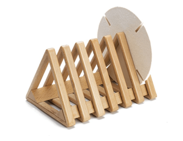 Holz Organizer für gefüllte Räder, Schleifräder und Buffs mit 6 Slots