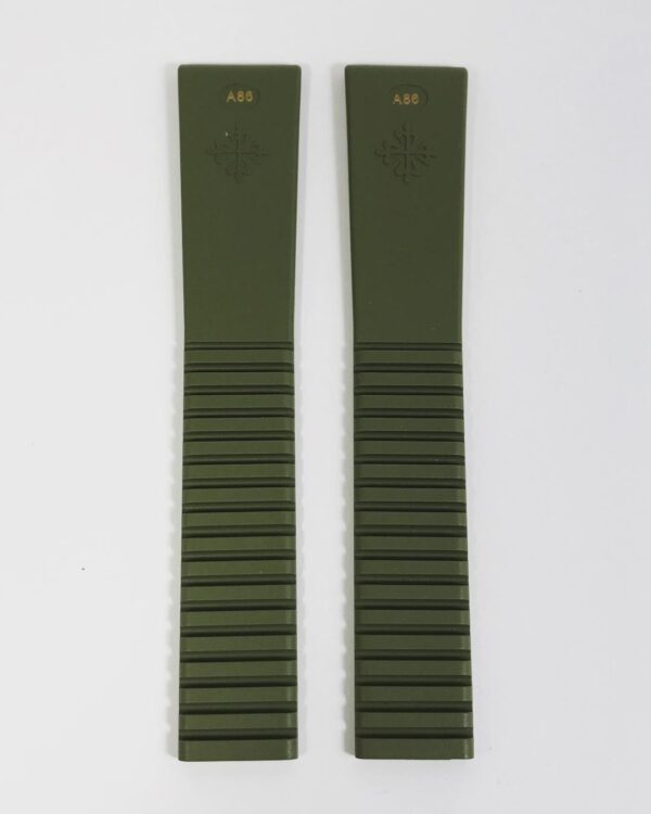 Neuer Patek Philippe Green Rubber Strap Aquanaut 5065, 5066 Größe 19/16mm