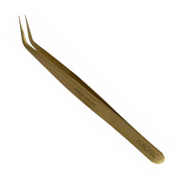 Horotec MSA12.303-S5C Messing Tweezers mit feinen Tipps