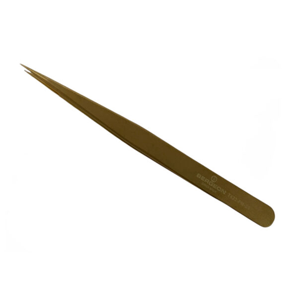 Bergeon 7422-PM-S5 Tweezers Typ S5, dünn, Messing, 100 % nicht-magnetisch