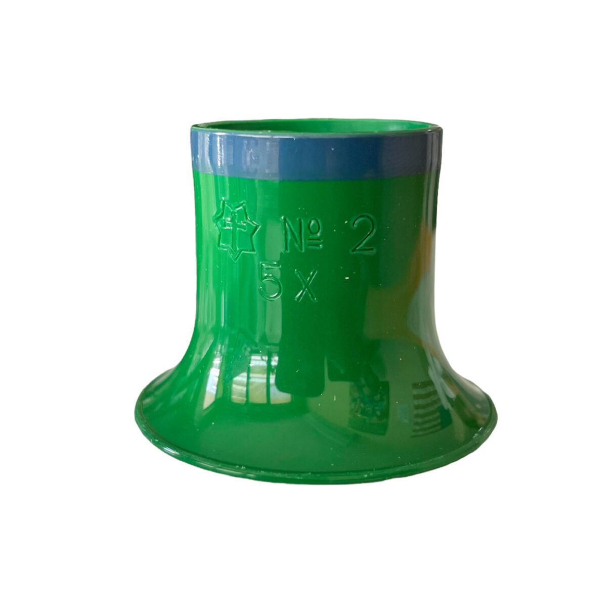 Sternkreuz Uhrmacher grüne Gläser Lupe N° 2 (5x) mit blauem Ring