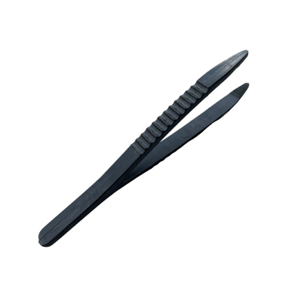 Schwarze Kunststoff-Tweezers für Quarz-Elektronikkomponenten 125 mm