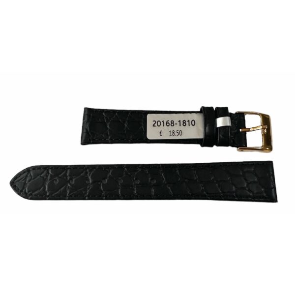 Samantha Crocodile Leather Watch Strap 18mm Gold