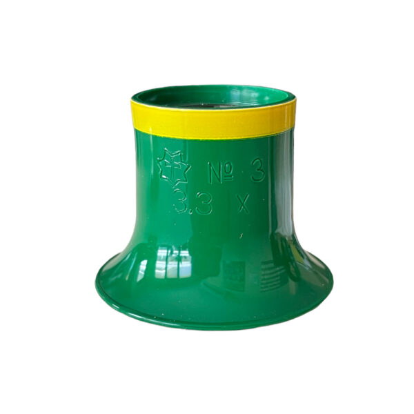 Sternkreuz Uhrmacher grüne Gläser Lupe N° 3 (3.3x) mit gelbem Ring
