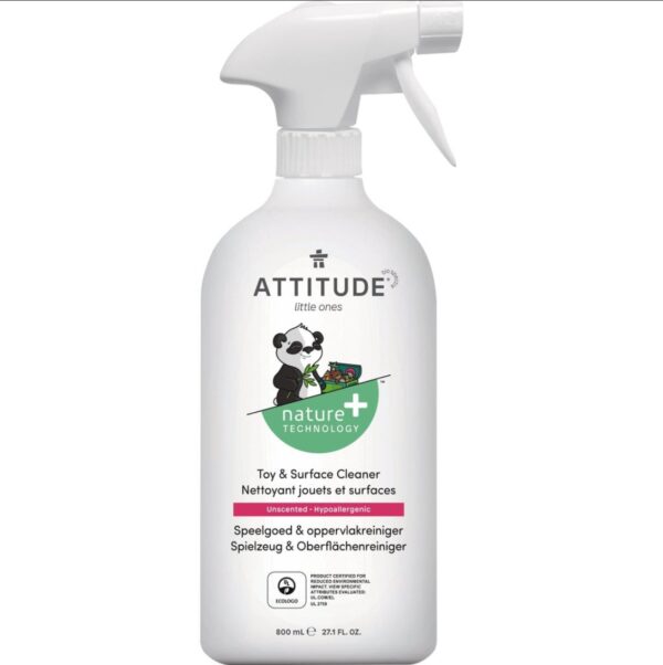 Toy and Surface Cleaner, Unscented, Baby leaves, ATTITUDE