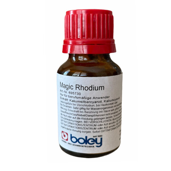 Boley Magic-Rhodium – Reinigungs- und Reparaturmittel für Rhodinierte Oberflächen (15 ml)