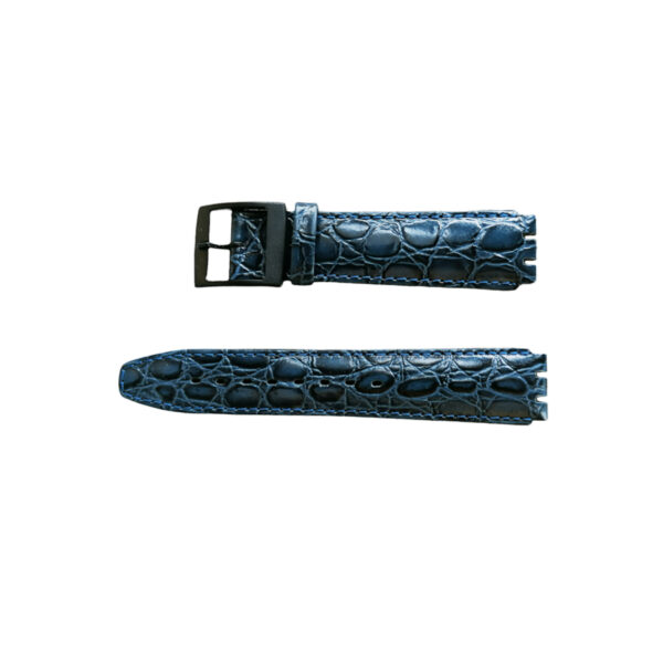 Swatch Sonder Strapse aus künstlichem Reptilleder mit Stich-Kunststoffverschluss 17mm