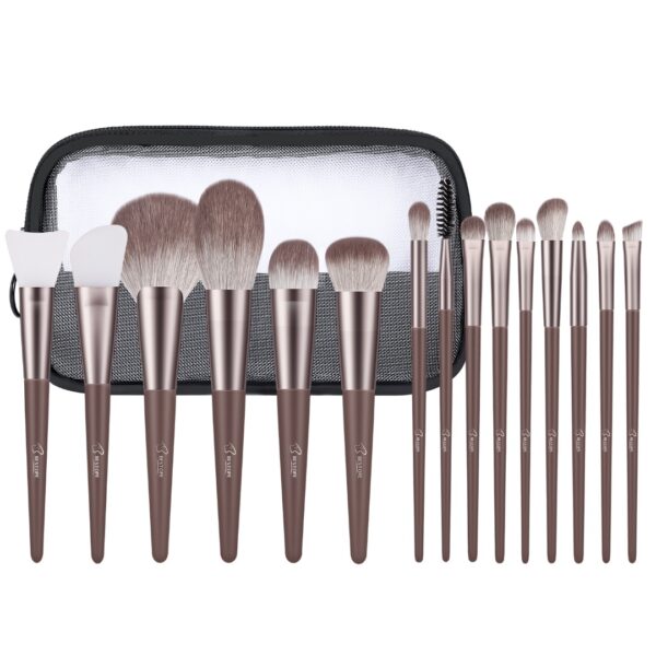 BESTOPE Make-up-Pinsel Set - Grau