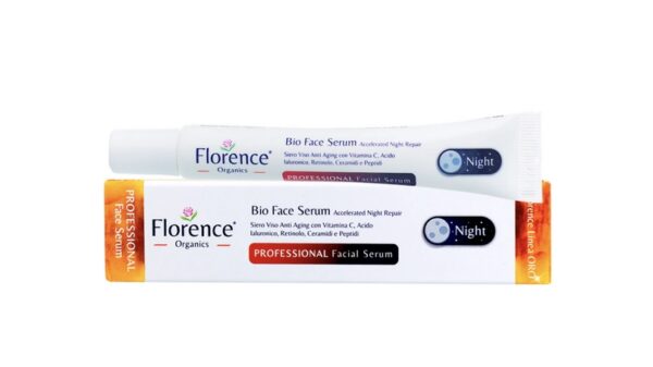 Bio Face Serum, Nachtpflege mit Vitamin C Serum & Hyaluronsäure 30 ml. Florence Organics