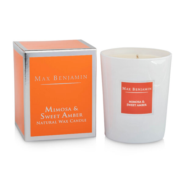 Max Benjamin Luxury Natural Candle Mimosa & Süß Amber