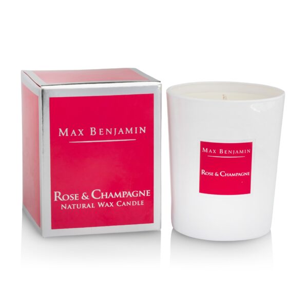 Max Benjamin Luxury Natural Candle Rose & Champagner