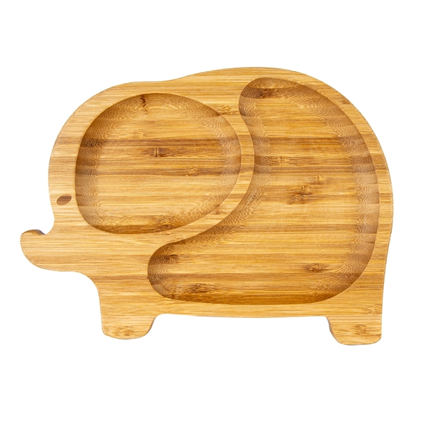 Ola Bamboo Kids Plate Elefant