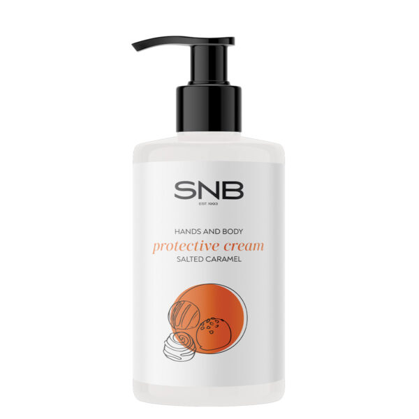 SNB Professionelle Winter Schutz Hand & Körper Creme, Karamell Salz 250 ml