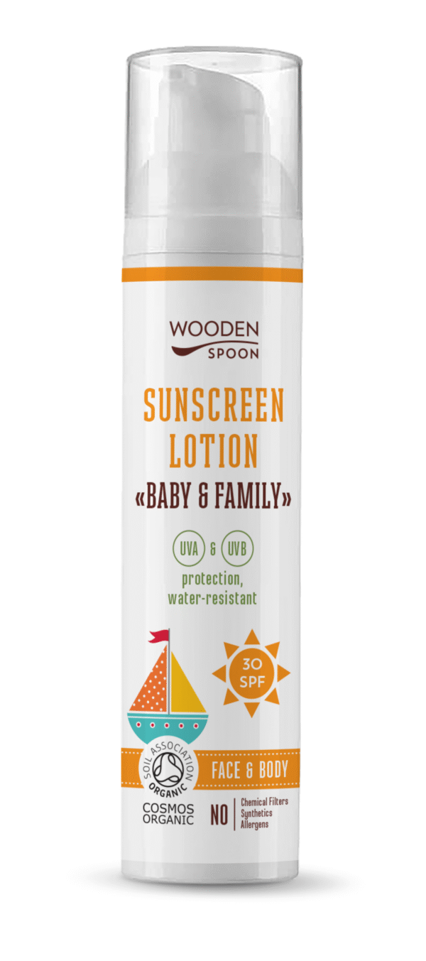 Sonnenschutz-Lotion "Baby&Family" SPF30 mit Holzlöffel 100 ml