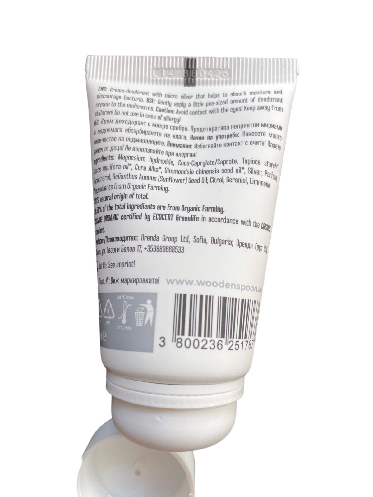 Organisch Zertifizierte Silber Deodorationscreme - Image 3
