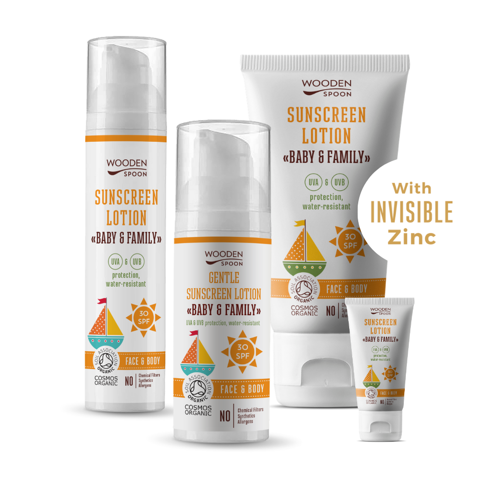 Sonnenschutz-Lotion "Baby&Family" SPF30 mit Holzlöffel 100 ml - Image 5