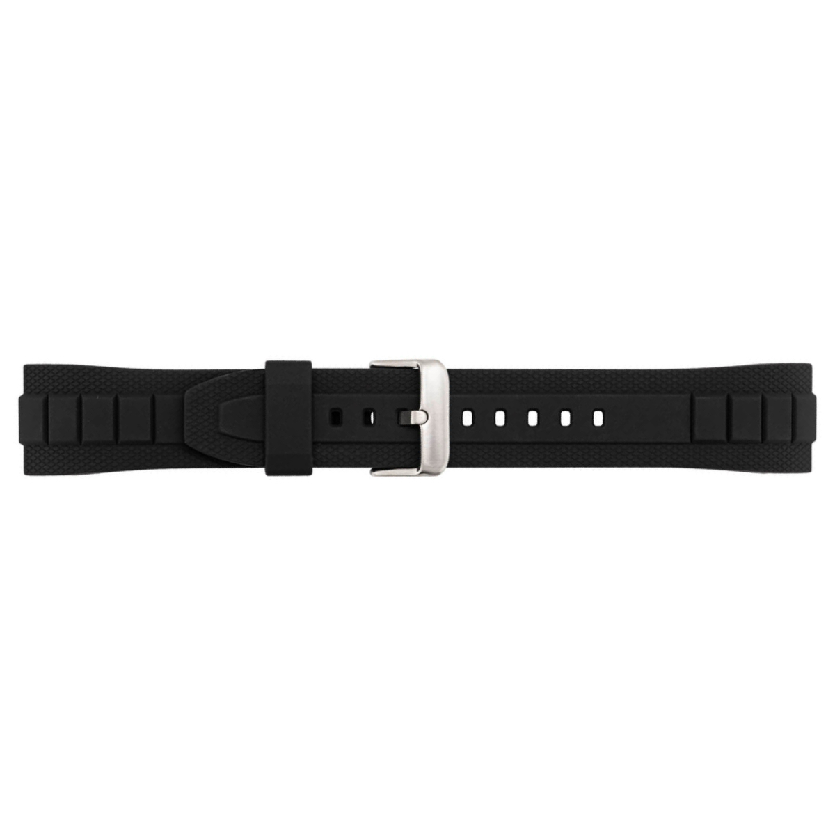 Casio Schwarz Gummiband 10328600 (20mm) für MTF-E001-1AV, MTF-E001-7AV, MTF-E002-7AV & MTF-E002B-1AV