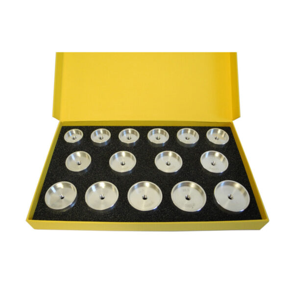 Bergeon 5499-15 Set von 15 Stift-Schieber mit geraden Kanten (Ø 22 - 36,5 mm)