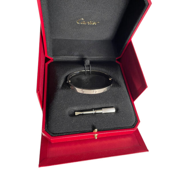 Neues Cartier Love Armband aus 18k Weißgold – Größe 17 (2022)