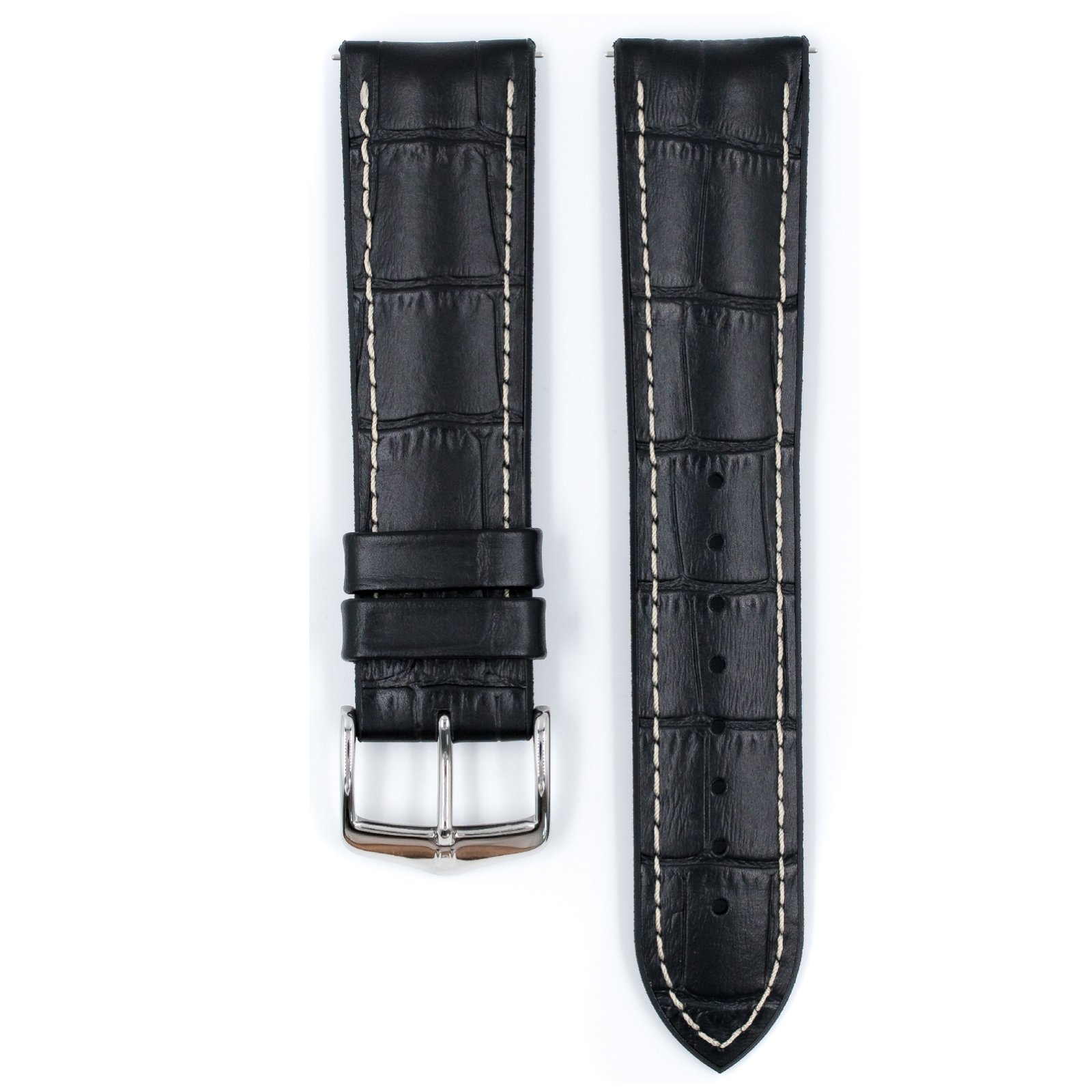 Hirsch Lederarmband George L Schwarz 20mm 0925128050-2-20 - Image 2