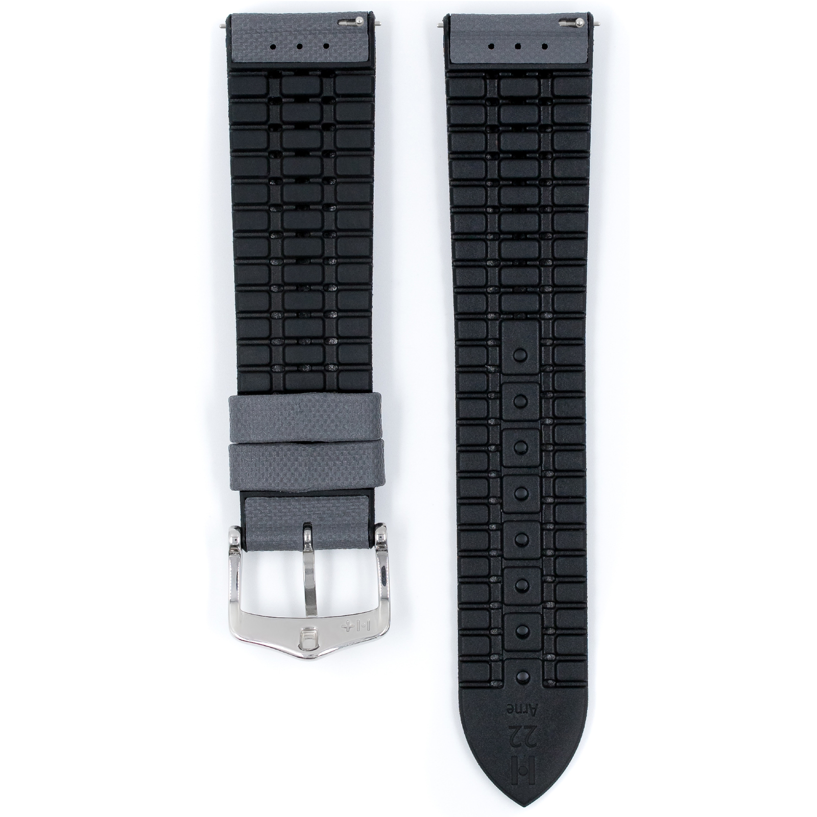Hirsch Arne grauer/silberner Armbandaufzug 20 mm 0925094030-2-20 - Image 3