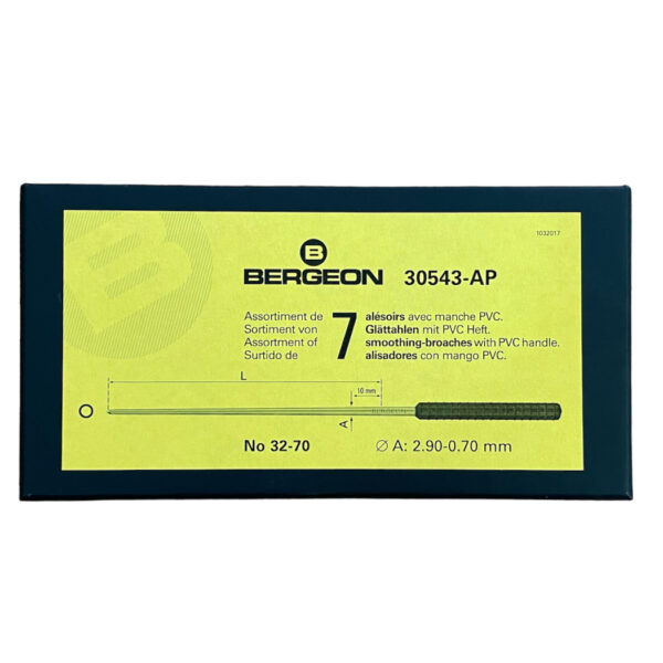 Bergeon 30543-AP Set von 7 Glättbroschen für Uhren