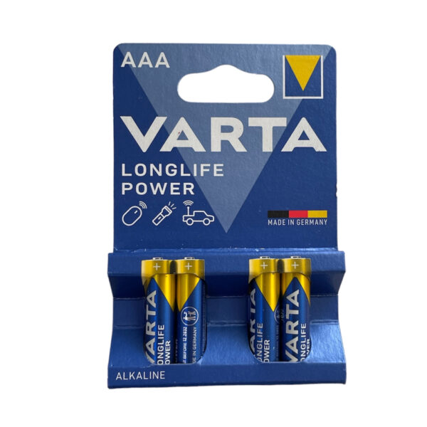 VARTA Longlife Power Alkaline Batterie Set of 4 LR03 AAA