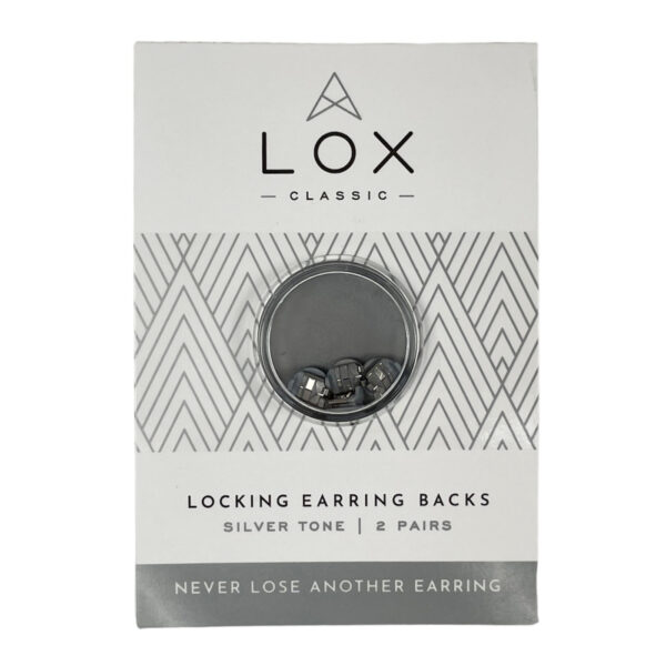LOX Classic Verdeckt-Sicherung Ohrringe Silber
