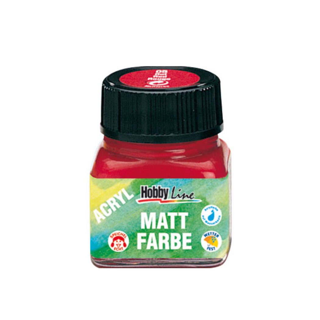 Farblosser Lack für Uhrenzeiger, rote Farbe 20 ml