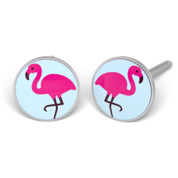 Studex Edelstahl Flamingo Ohrstecker für Kinder – Modell 7512-0665