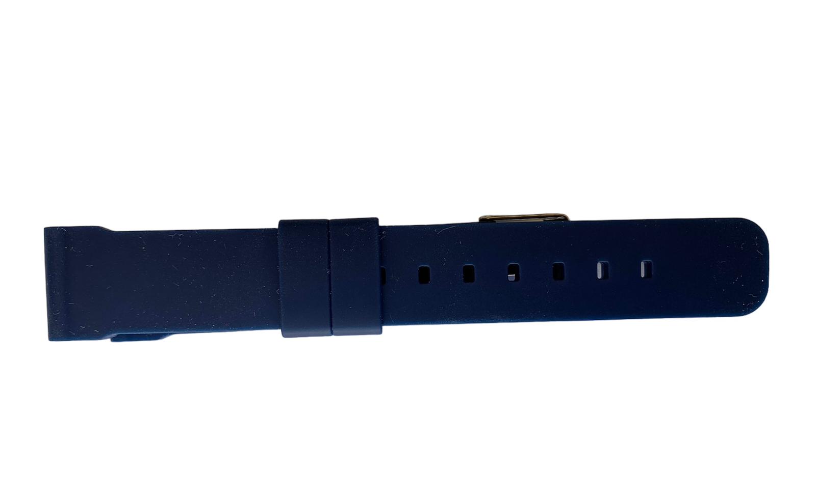 Silikon Dunkelblau Chrono Uhrarmband 20 mm - Image 2