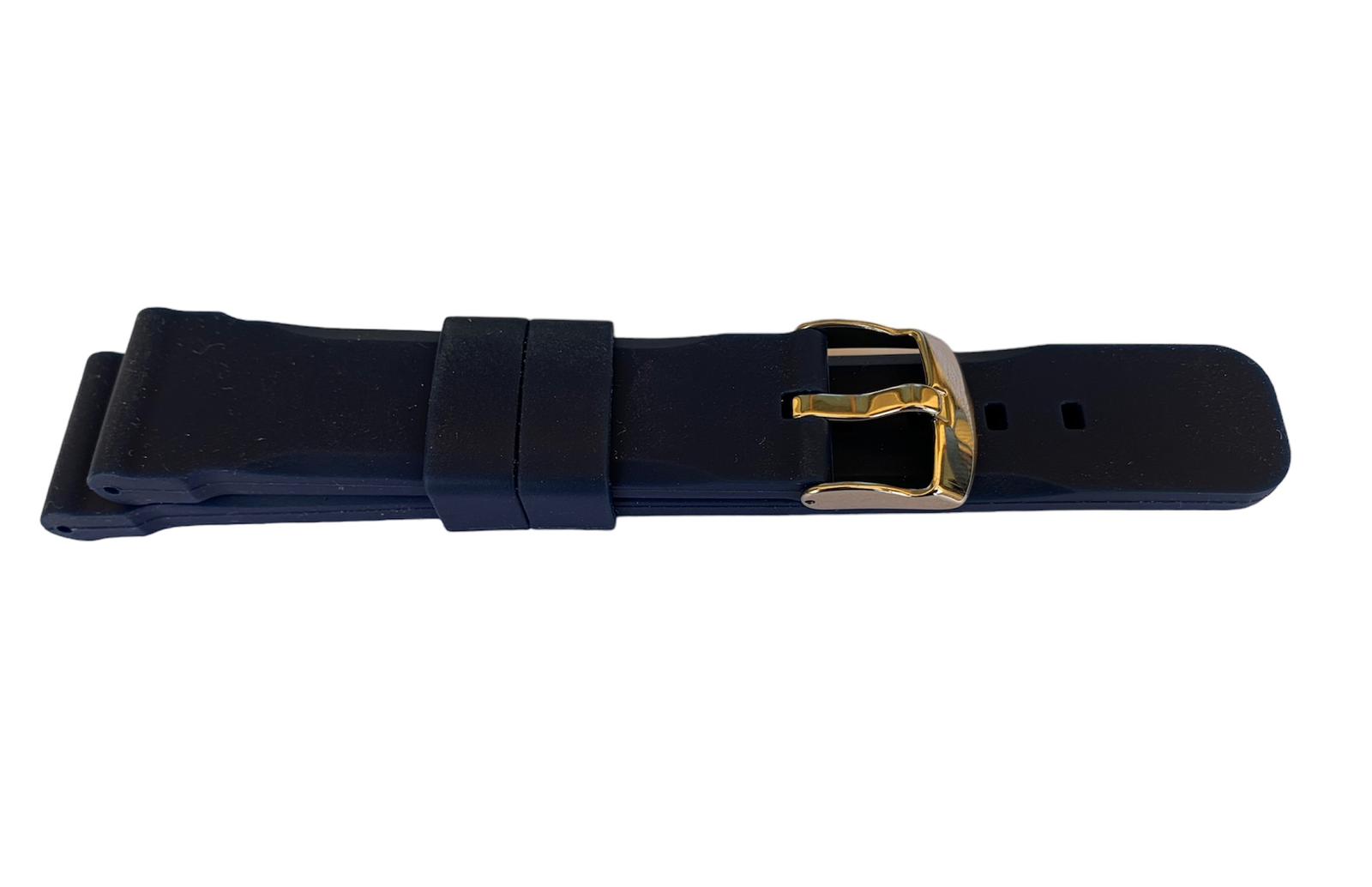 Silikon Dunkelblau Chrono Uhrarmband 20 mm